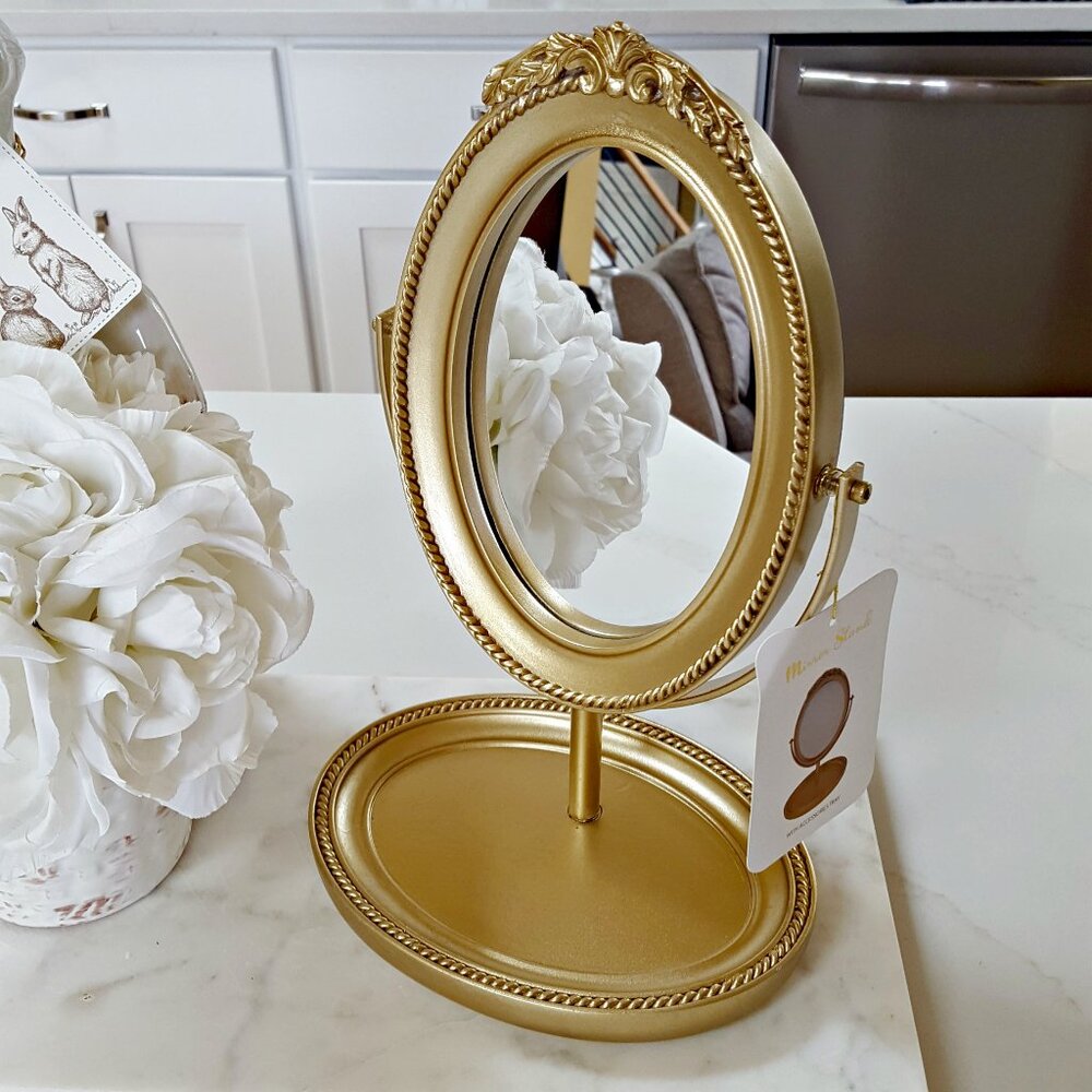 NEW! SHABBY CHIC Adjustable VANITY MIRROR